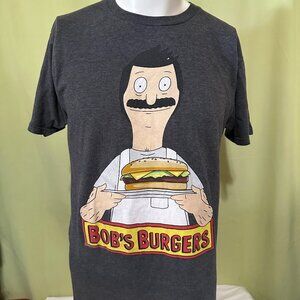 Bob's Burgers Men's Dark Gray T Shirt Size Large Tina Belcher Linda Belcher Gene